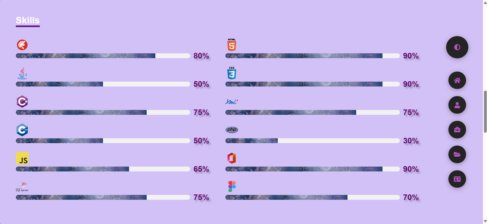 Portfolio Website Skills