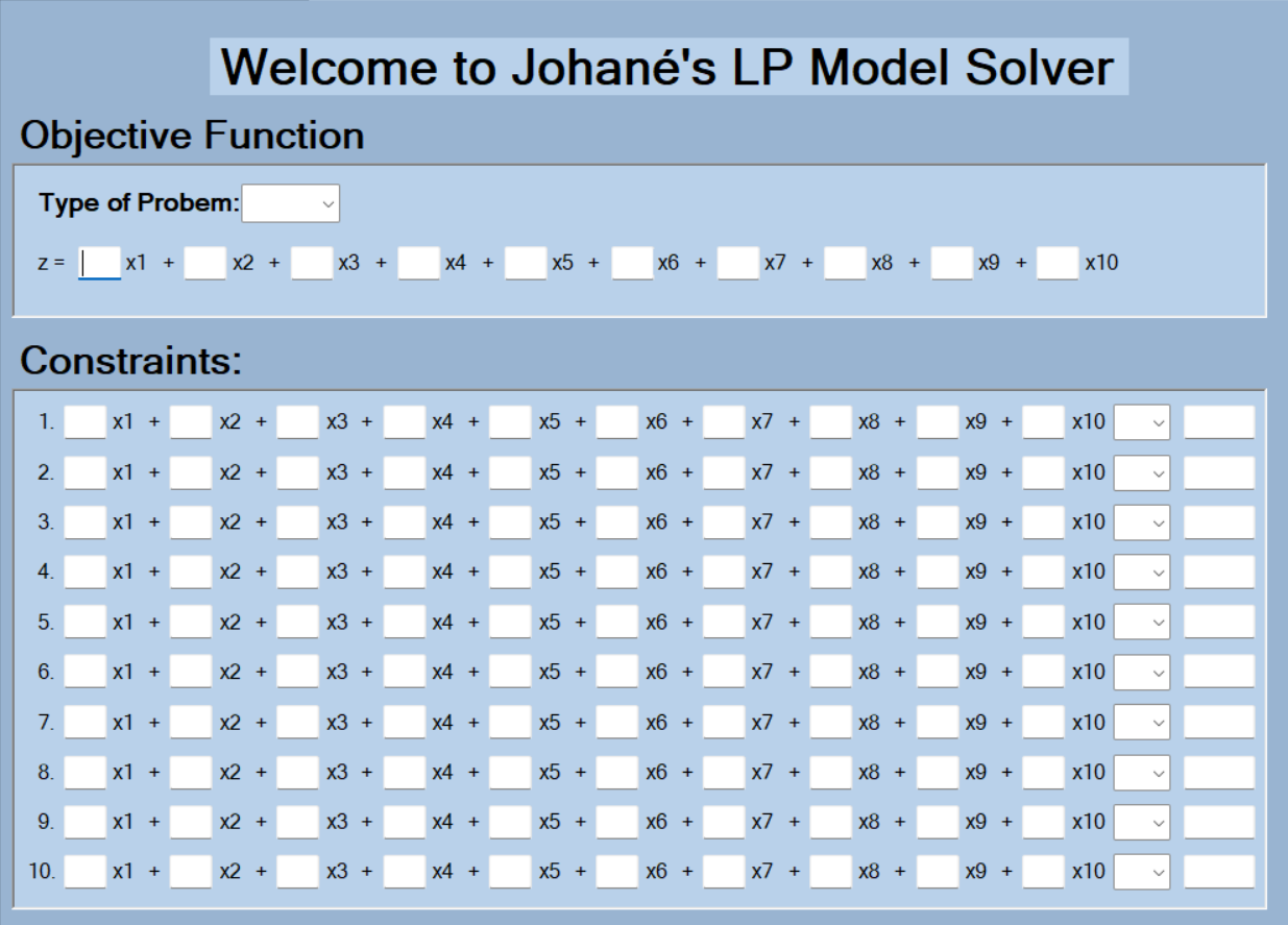 LP Model Solver Image 1